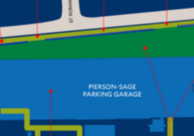 Logistics plan for berm removal at the northeast corner of upper Science Hill