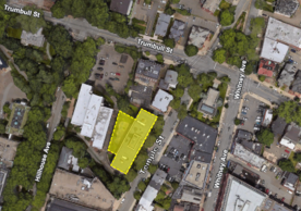 Helen Hadley Hall, aerial view, Google Earth